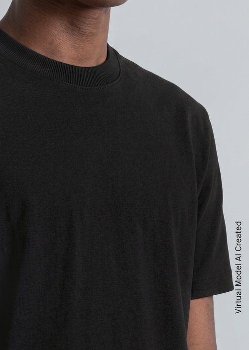 Relaxed-fit T-shirt — Black
