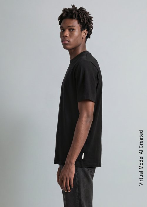 Relaxed-fit T-shirt — Black