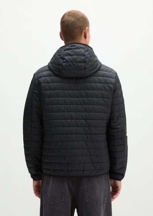 Quilted Jacket, Regular Fit — Black