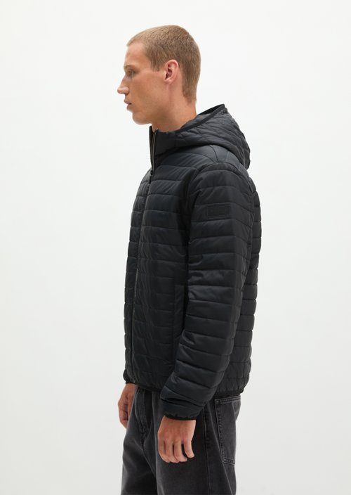 Quilted Jacket, Regular Fit — Black