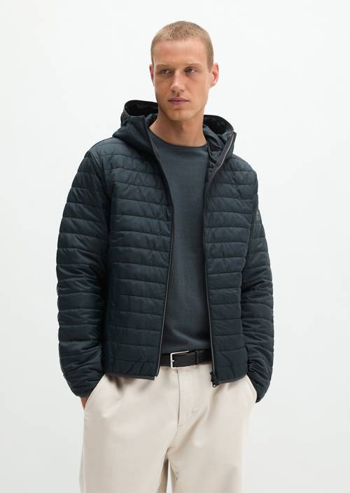Quilted Jacket, Regular Fit Peppercorn Grey in front view
