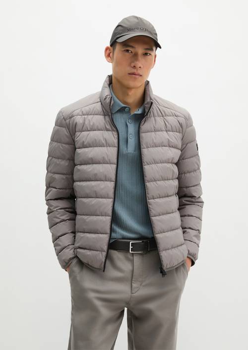 Steppjacke regular Graphite Dust in Frontalansicht
