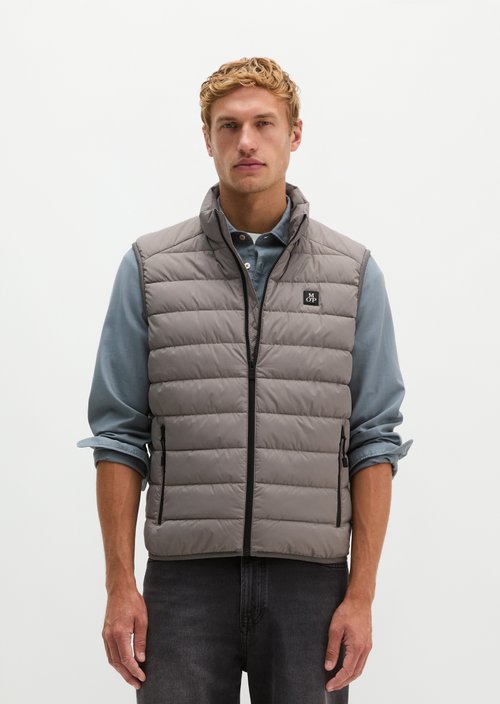 Regular quilted vest — Graphite Dust