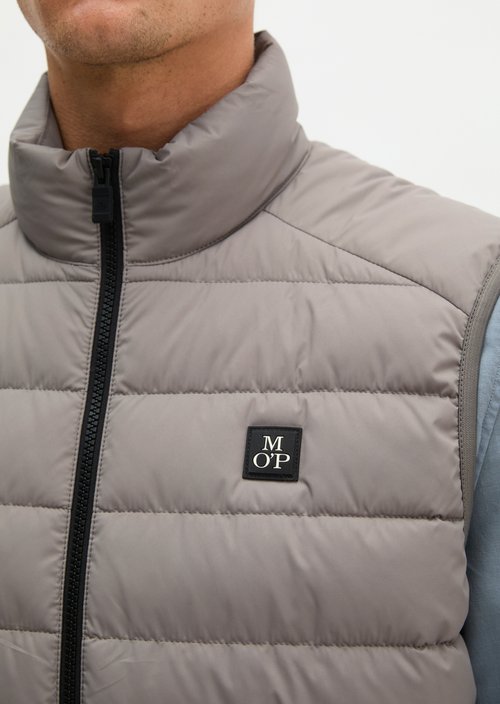 Regular quilted vest — Graphite Dust