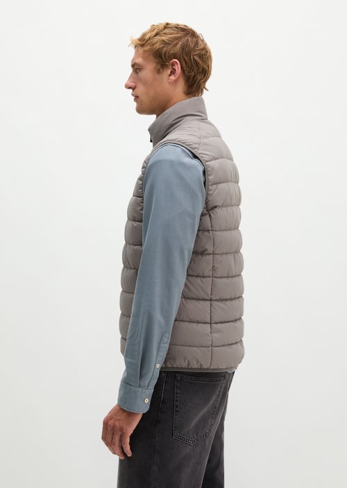 Regular quilted vest — Graphite Dust