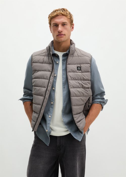 Regular quilted vest — Graphite Dust