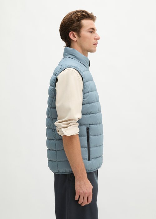 Regular quilted vest — Black Pepper