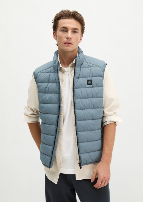 Regular quilted vest — Black Pepper