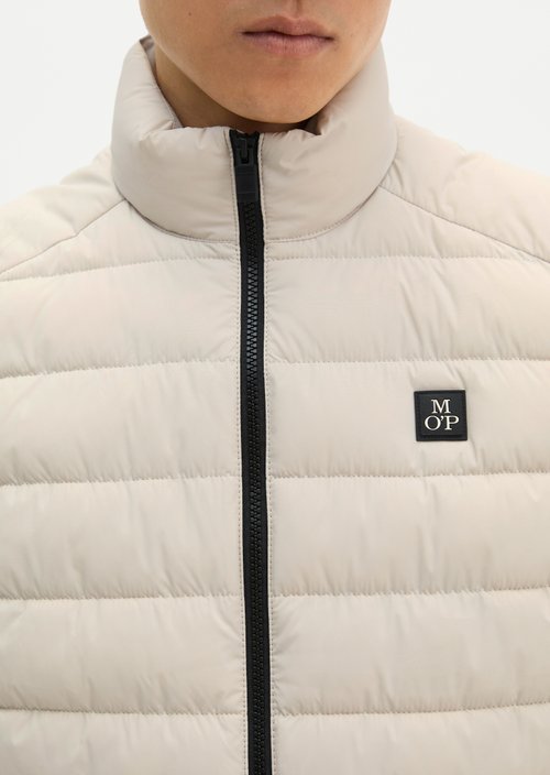 Regular quilted vest — Grey Silk