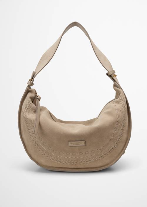 Borsa a tracolla Earthy Taupe in vista frontale
