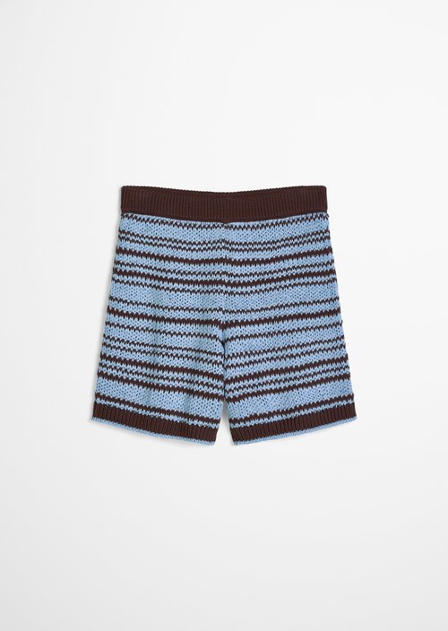 Regular knit shorts — Dark Brown
