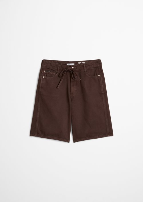 Bermuda jeans model Jonnda relaxed — Shaded Brown