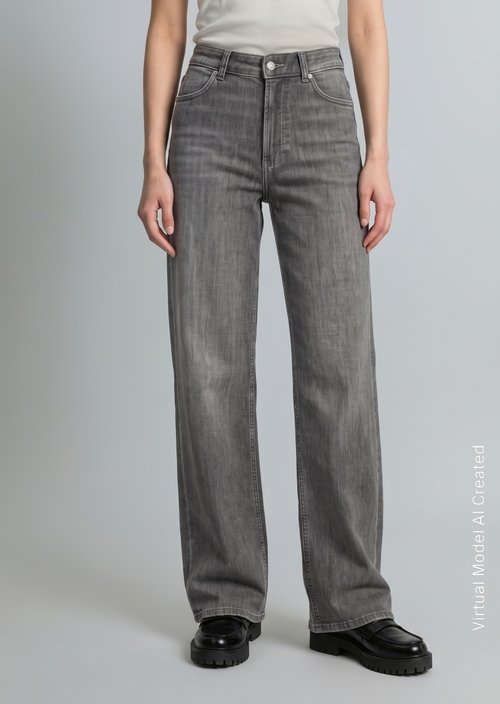 Tomma Wide Jeans — Dark Grey