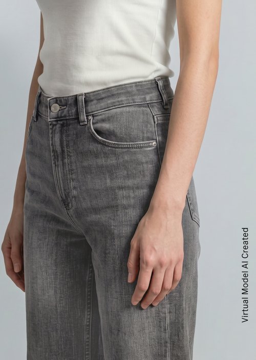 Tomma Wide Jeans — Dark Grey