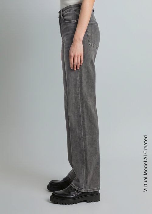 Tomma Wide Jeans — Dark Grey