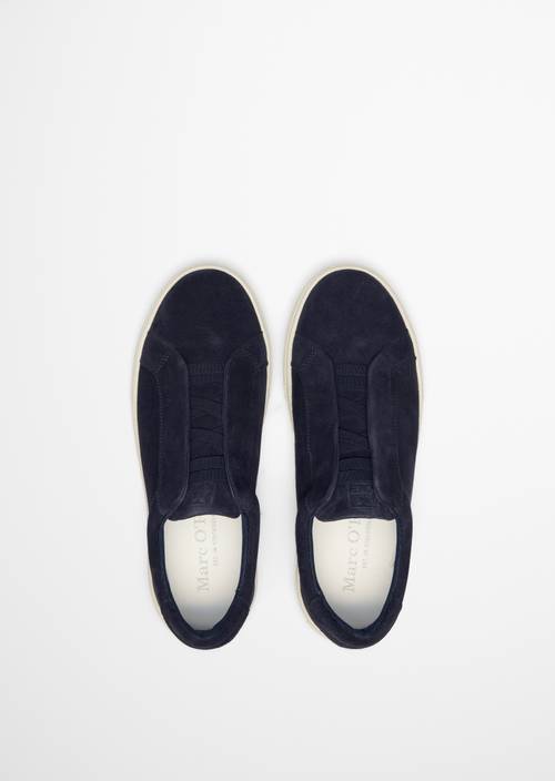 Sneaker slip-on modello Agar True Navy in vista dall’alto