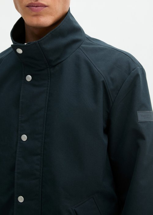 Regular-Fit Canvas Jacket — Peppercorn Grey