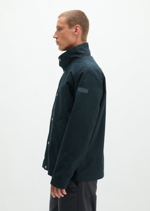 Regular-Fit Canvas Jacket — Peppercorn Grey