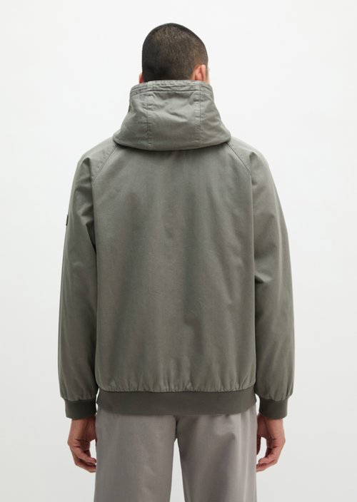 Hooded twill jacket — Graphite Dust