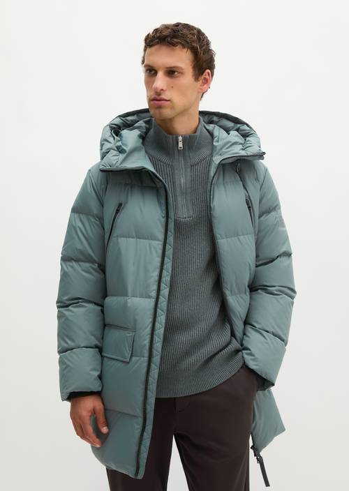 Regular-Fit Quilted Down Jacket Skipping Stone in front view