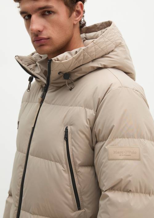 Regular-Fit Quilted Down Jacket Charleston Gray in detail view