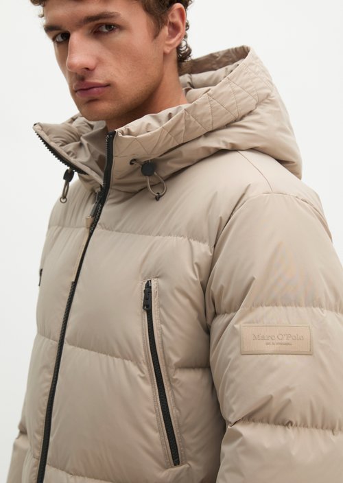 Regular-Fit Quilted Down Jacket — Charleston Gray