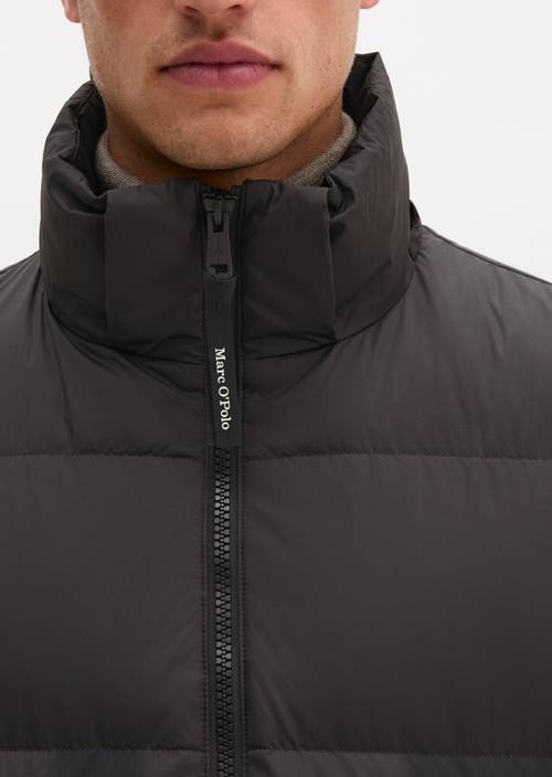 Buffer-donsjas, regular Black in detailaanzicht