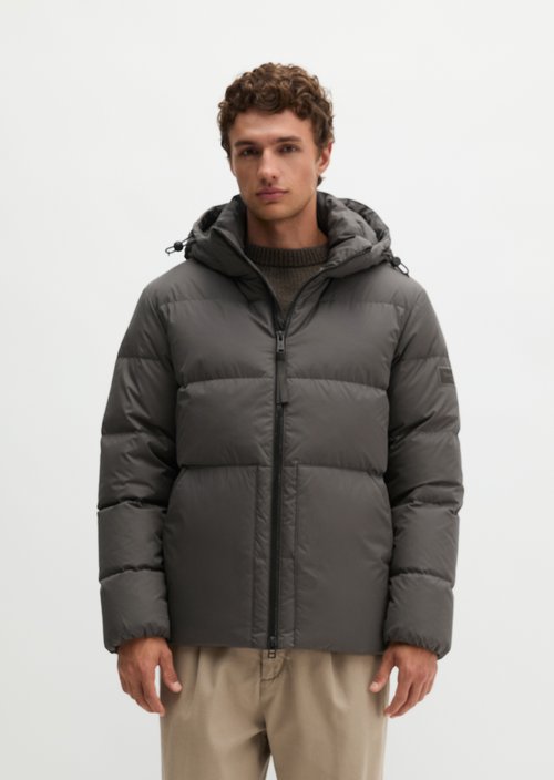 Regular-Fit Quilted Down Jacket — Wooden Earth