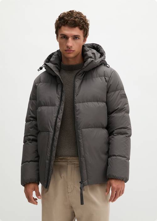 Puffer-Daunenjacke regular Wooden Earth in Frontalansicht
