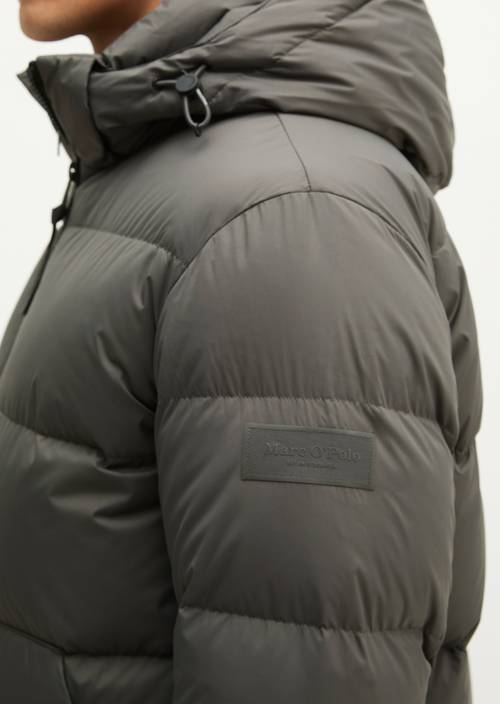 Puffer-Daunenjacke regular Charcoal in Detailansicht