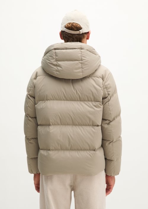 Regular-Fit Quilted Down Jacket — Charleston Gray