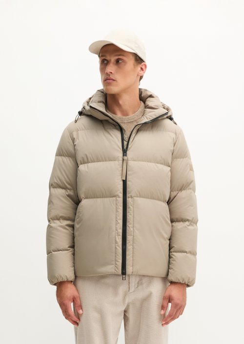 Regular-Fit Quilted Down Jacket — Charleston Gray