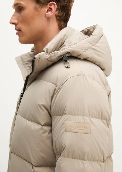 Regular-Fit Quilted Down Jacket Charleston Gray in front view