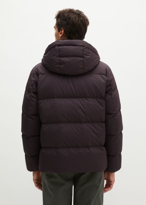 Regular-Fit Quilted Down Jacket — Deep Mulberry