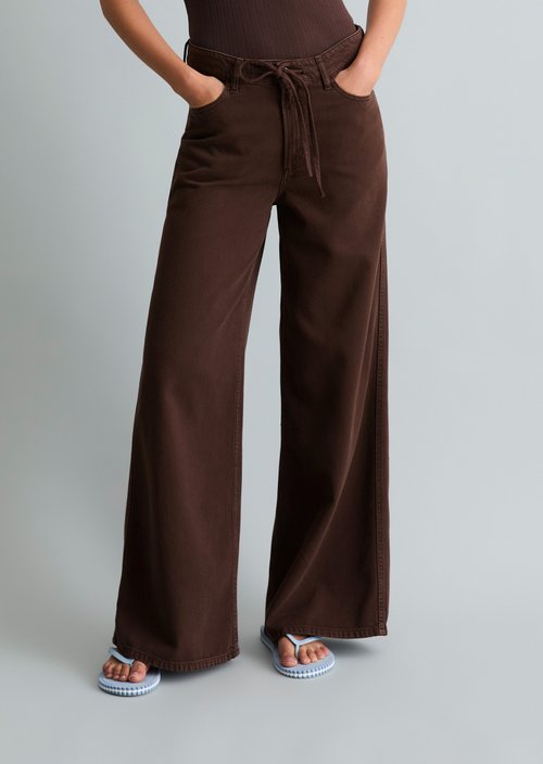 Jeans model Anjo wide — Shaded Brown