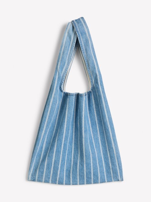 Striped bag — Medium Blue