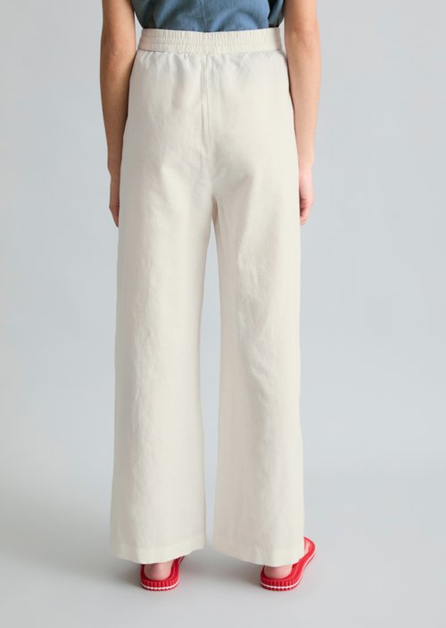 Slip-on pants regular — Silky White