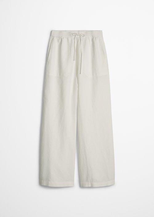 Slip-on pants regular — Silky White