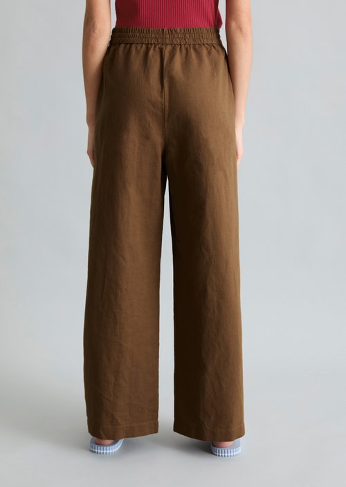 Slip-on pants regular — Umbra Brown