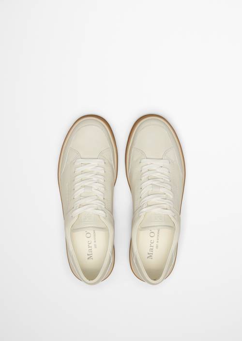 Sneaker model Enrique White Cotton in bovenaanzicht