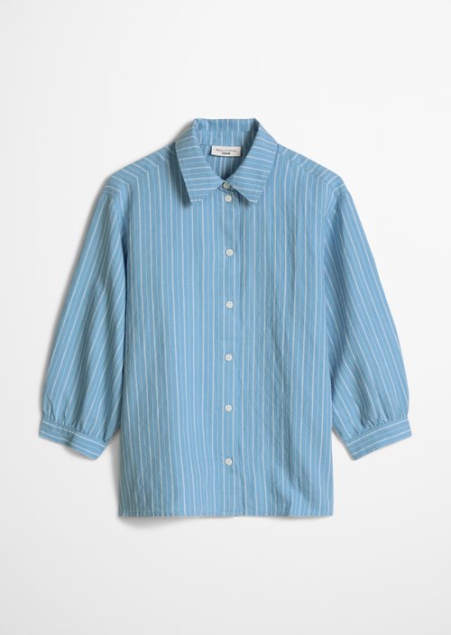 Relaxed striped blouse — Light Blue