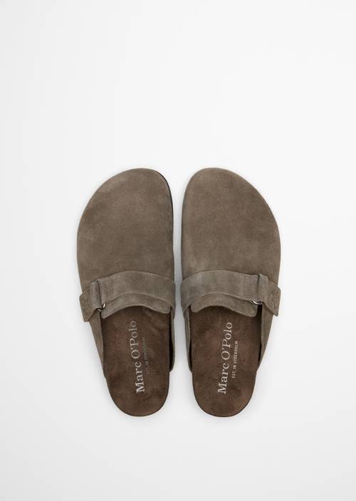 Pantolette Model Federico Dark Nickle in Ansicht von oben