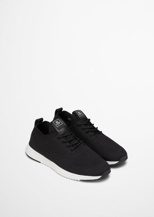 Knitted sneaker model Jasper — Black