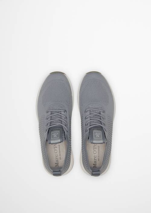 Dzianinowy model sneakersów Jasper Grey w widoku z góry