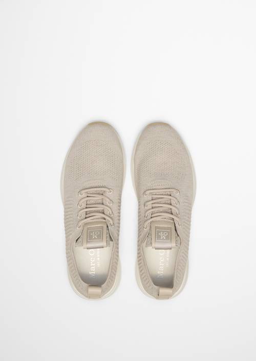 Sneaker in maglia modello Jasper Sand Melange in vista dall’alto