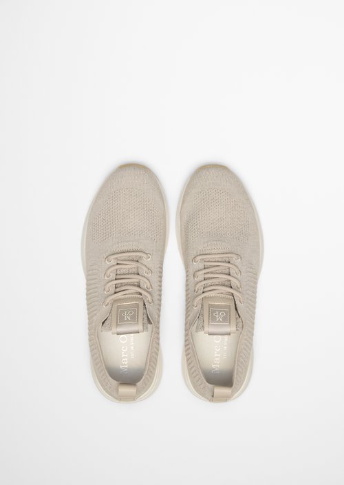 Knitted sneaker model Jasper — Sand Melange