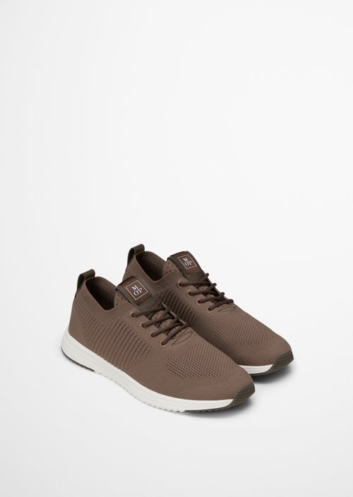 Knitted sneaker model Jasper — Dark Nickle
