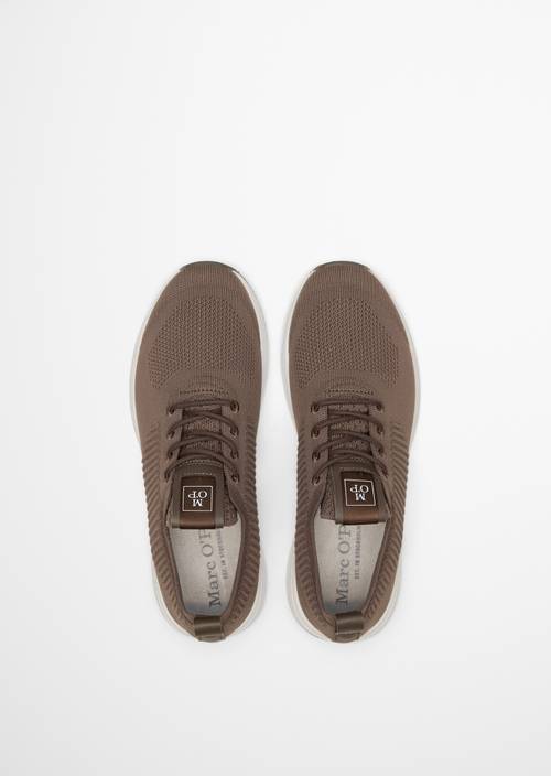 Dzianinowy model sneakersów Jasper Dark Nickle w widoku z góry