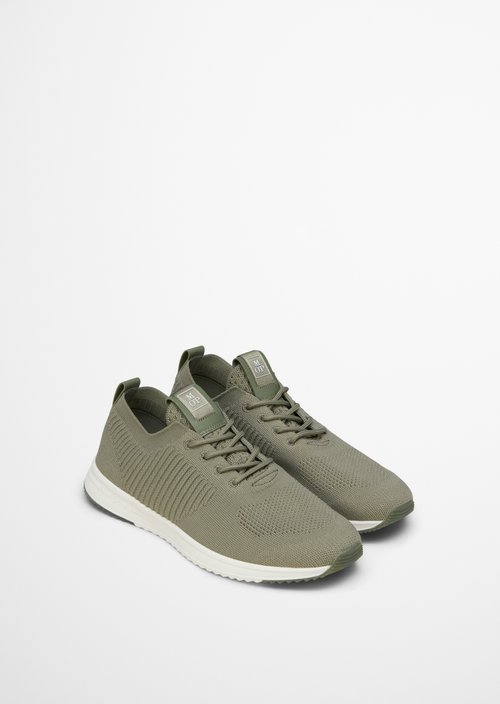 Knitted sneaker model Jasper — Oak Ash