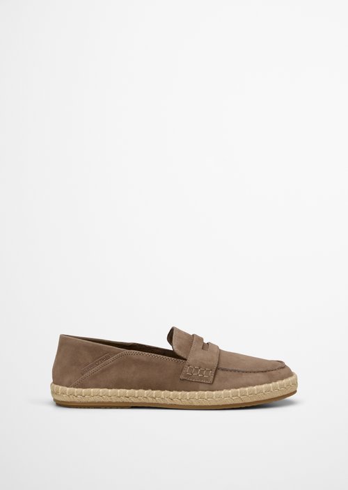 Penny loafer espadrilles model Jerry — Dark Taupe